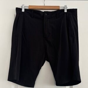 Burnside Men's Black Flat Front Shorts